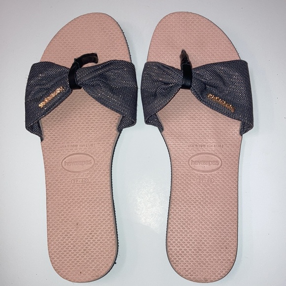 Havaianas Shoes - New Ladies’ Havaianas You St. Tropez Shine Pink Sandals Size 9